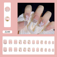 Ongles artificiels de haute qualité en amande, design ovale, vente en gros, fournisseurs d'ongles à presser, prix d'usine