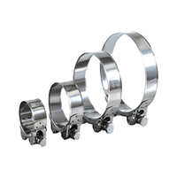 Catégories de produits Colliers de laboratoire d'échappement à boulon en U en acier inoxydable Ressort à tête plate Collier de serrage de type allemand avec écrous à câble