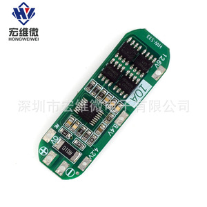 Placa de Protección de Batería de Litio Hongwei Micro 3 Celdas 10A 12.6V BMS para Celdas 18650 - Product Image 2