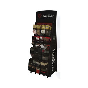 Exhibición de cartón pos de cartón para tiendas minoristas con ganchos producto deportivo pegboard calcetines colgantes soporte de exhibición con ganchos - Product Image 2