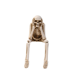Halloween Skeleton Props Resin Decorations For Indoor Use Durable Skull Ornaments - Product Image 5