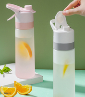 Beauchy bouteille d'eau givrée de sport de haute qualité 650ml bouteilles d'eau potable en plastique personnalisées avec tête de pulvérisation