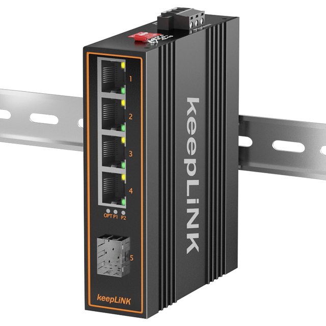 Fast Ethernet 4- port network switch 12V 10/100Mbps communication equipment fanless design