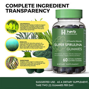 Gomitas de Espirulina OEM/ODM, con Vitamina B12, Vitamina B3 y Antioxidantes, Veganas y Sin Gluten - Product Image 5