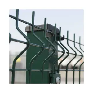 3d fencing panels green coated border garden bending farm fence prices welded steel wire design for boundary wall