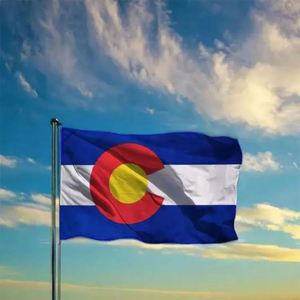 ธงโพลีเอสเตอร์ 68D ขายส่ง ธงชาติทั่วโลก พิมพ์สองด้าน ธงชาติอเมริกา ขนาด 3x5 ฟุต พิมพ์ลายตามสั่ง ธงรัฐโคโลราโด - Product Image 3