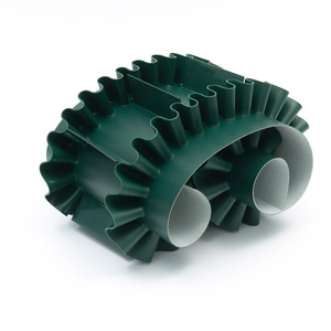 2mm 3mm 4mm 5mm yeşil PVC düz yanak konveyör bant gıda ile oluklu yanak ve Cleats - Product Image 1