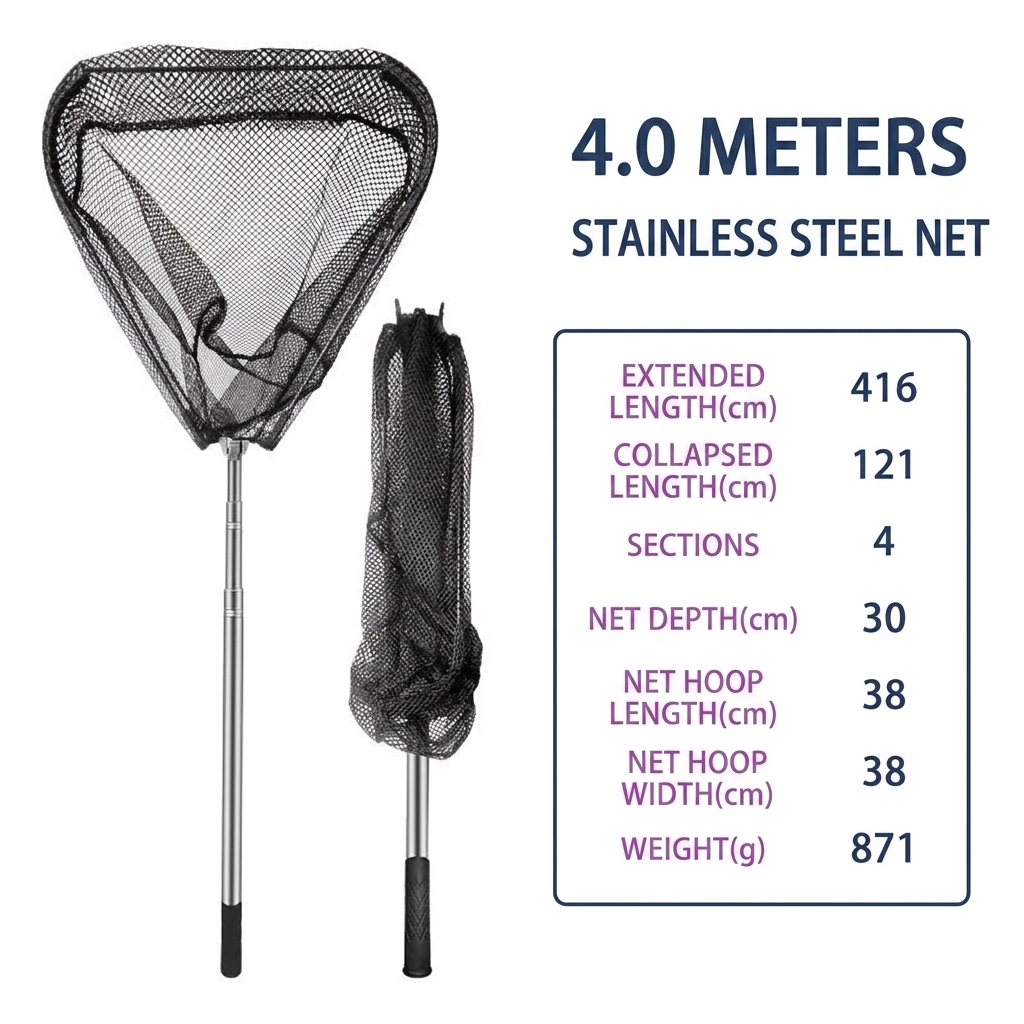4m solid folding  net-manual measurement possible