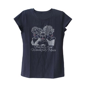 Bán buôn tùy chỉnh chất lượng cao thời trang Rhinestone T-Shirt TEE Áo sơ mi với Rhinestone - Product Image 4