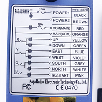 Saga1-L8B Industriel radio sans fil 6 boutons poussoir émetteur radio télécommande pour grue