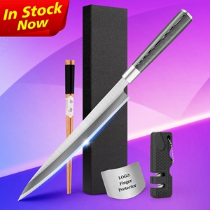 سكين ياباني عالي الجودة G10 رمادي اللون للمطاعم يستخدم للوجبات السوشي والتنون لليد اليسرى مقاس 9 بوصة - Product Image 1