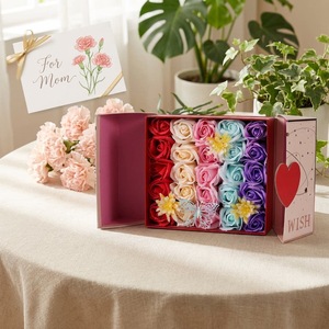 Nouvelle boîte cadeau bouquet de roses 2026 – Idéal pour la Saint-Valentin, anniversaire de petite amie ou mariage - Product Image 3