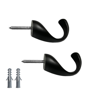 1 Pairs European Style Curtain <strong>Hooks</strong> <strong>Chrome</strong> Curtain Holdback <strong>Hooks</strong> Tiebacks Screw <strong>Hooks</strong> - Product Image 3