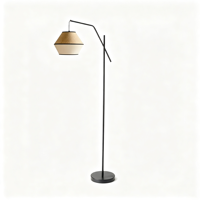 Lampadaire à bras articulé en fer, style moderne, réglable, haute luminosité, blanc chaud, pour villa, hôtel, salon
