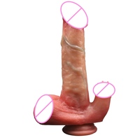 Wasserdichter Erwachsenen-Massagestab zum Lecken. 4-in-1 G-Punkt-Stimulator B2B Großhandel Realistische Figur 545g