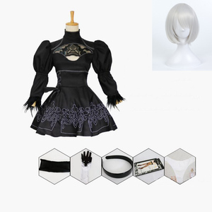 <span class=keywords><strong>Nier</strong></span> Automata Cosplay Costume <span class=keywords><strong>Yorha</strong></span> <span class=keywords><strong>2B</strong></span> Sexy tenue jeux Costume femmes jeu de rôle Costumes filles Halloween fête déguisement - Product Image 1