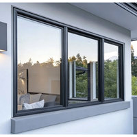Ventana Corredera de Doble Hoja de Aleación de Aluminio Anticorrosión, Solución de Ventilación Ligera y Resistente a la Intemperie para Residencias
