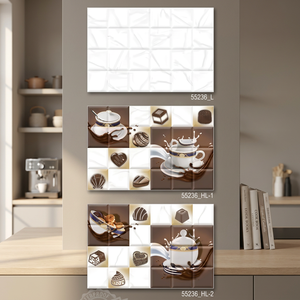 Accessoires de cuisine Imprimé HD Brillant 30x45cm Carreaux muraux en céramique 300x450mm 12x18 pouces Décoration murale intérieure sans huile - Product Image 2