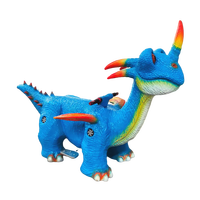 Joy2fun Offre Spéciale : Dinosaures Électriques Animatroniques à Chevaucher pour Enfants, Attractions Intérieures Montables pour Divertissement à Domicile, Fonctionnant à Monnayeur