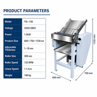 Machine à presser la pâte commerciale, machine à étaler la pâte à pizza à grande vitesse, rouleau en acier inoxydable, machine à pâtes, machine pour boulangerie et restaurant