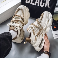 Herren Frühjahr 2026 Neue Modemarke Jugend Casual Derby Schuhe mit dicker Sohle, Mesh-Obermaterial, Kunststoff-Außensohle, verschleißfest, geruchshemmend