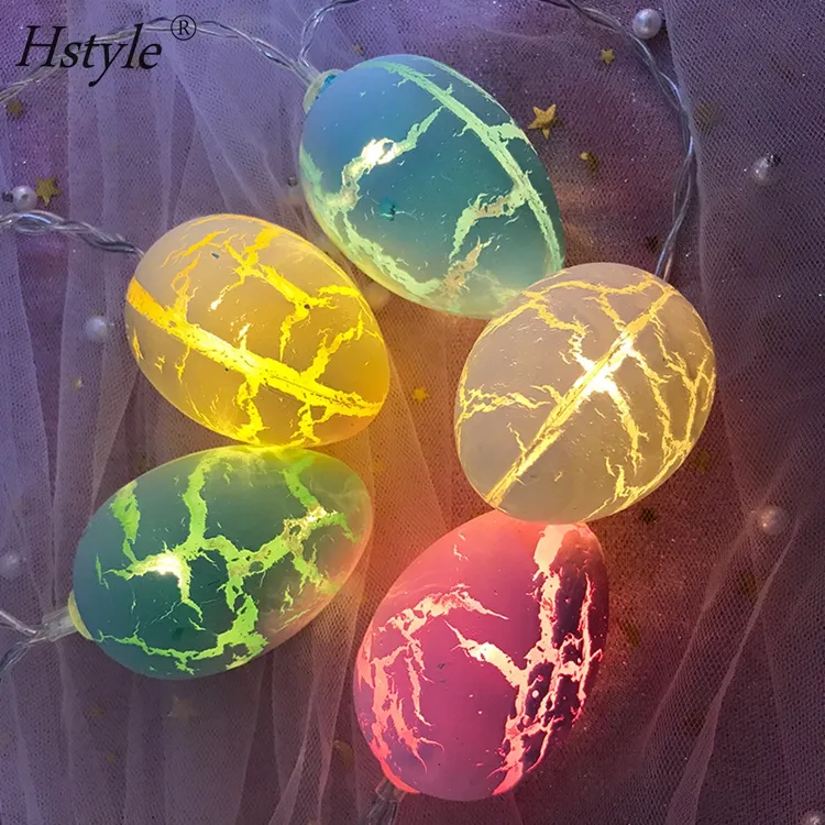 10 Led-leuchten 6 ft Ostern Eier Leuchtet Batterie Betrieben Fee String Lichter Weihnachten Urlaub Partei Dekoration SD713
