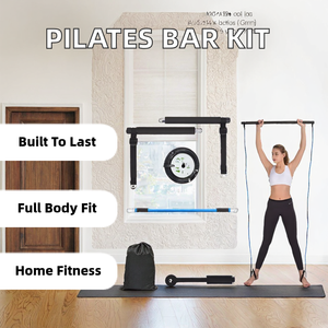 Accessoires de fitness et de yoga multifonctionnels, bâton d'entraînement durable pour tonifier les pieds, kit de barre de Pilates en 2 sections - Product Image 2