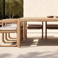 Meilleure vente personnalisée de mobilier d'extérieur en bois design moderne chaise de salle à manger en teck imperméable à vendre
