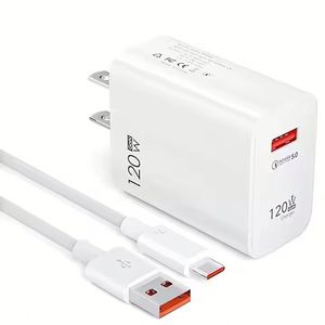US EU <b>Plug</b> Wall <b>Type</b>-<b>c</b> Mobile Phone <b>Adapter</b> Usb <b>Type</b> <b>C</b> Cable 120w Wholesale Charger Fast Charging for Phone 15 14 13 for Xiaomi - Product Image 3