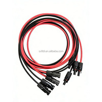 Câble solaire DC 4/6/8/10/12AWG Type PV1-F, fil d'extension pour panneau solaire 90 ℃   Câble d'alimentation solaire résistant aux rayons UV