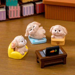 Giocattolo in miniatura simpatico cane bambola scatola cieca in resina artigianato ornamento per la <span class=keywords><strong>casa</strong></span> cane cartoni animati figure <span class=keywords><strong>di</strong></span> <span class=keywords><strong>animali</strong></span> decorazione Desktop auto - Product Image 4