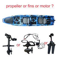 Kayak à pédales modulaire tandem en 3 sections en HDPE de conception Vicking Hull, 2 places, neuf, pour le tourisme et la pêche en lac, 14 pieds, canoë-kayak
