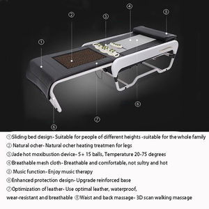 Cama de Fisioterapia Plegable V3 con Turmalina y Jade, Cama de Masaje Térmico para Cuerpo Completo, 150 Piedras Energéticas y Cama de Masaje 3D con Elevación Inteligente - Product Image 6