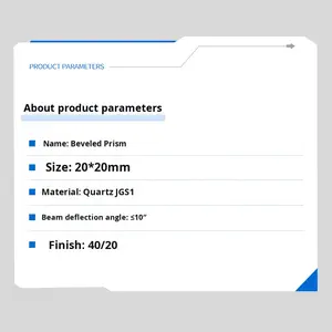 Bk7 직각 원추형 프리즘 유리 레이저 측정 현미경 고정밀 광학 반사경 조립 맞춤형 코팅 - Product Image 3