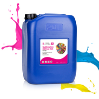 Tinta Printer Sublimasi 20L Grosir untuk Printhead Epson I3200 A1, Tinta Sublimasi Premium Kompatibel, Harga Pabrik, Grosir