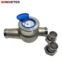 Compteur d'eau multijet fileté de 2 pouces DN40, boîtier en acier inoxydable 304/316, R100, ligne principale d'usine, OEM personnalisé