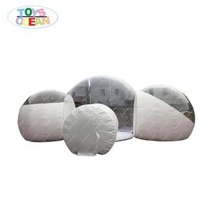 Tente <span class=keywords><strong>bulle</strong></span> <span class=keywords><strong>transparente</strong></span> gonflable en PVC personnalisée pour hôtel, 2 chambres, idéale pour le camping en plein air - Product Image 6