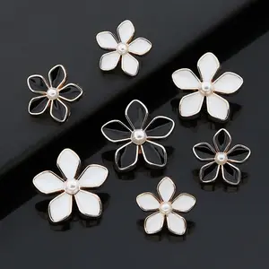 18mm 28L mixed metal flower buttons sewing garment accessories floral button for clothes