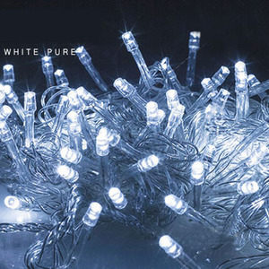 Vente flash NOUVEL AN Guirlandes lumineuses d'extérieur imperméables, lumières LED pour arbre <span class=keywords><strong>de</strong></span> Noël, rideau lumineux féerique, décoration <span class=keywords><strong>de</strong></span> jardin, fête, mariage - Product Image 4