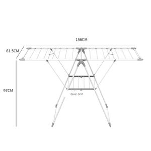 Gullwing-secador <span class=keywords><strong>de</strong></span> <span class=keywords><strong>ropa</strong></span> plegable, estante <span class=keywords><strong>de</strong></span> secado <span class=keywords><strong>de</strong></span> <span class=keywords><strong>ropa</strong></span>, soporte <span class=keywords><strong>de</strong></span> lavandería, 13M, 2 niveles, fabricantes <span class=keywords><strong>de</strong></span> China - Product Image 3
