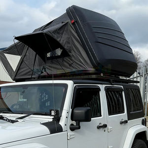 Grande tente de toit pliable à coque rigide, portable, avec sac de rangement pour voiture, en tissu Oxford imperméable, en aluminium, pour 2 à 4 personnes - Product Image 4