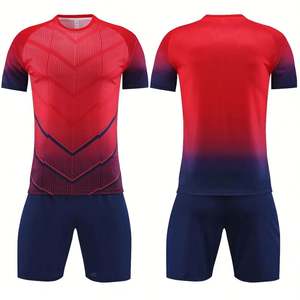 Maillot de football pour adulte, nouvelle conception du fabricant, logo personnalisé, séchage rapide, 100% polyester, manches courtes, uniforme de football tendance - Product Image 4