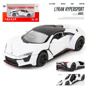 Modello di veicolo giocattolo Lycan Supercar 1:32 Model car sound and light pullback diecast Toy <span class=keywords><strong>Auto</strong></span> 4s shop gifts redand - Product Image 4