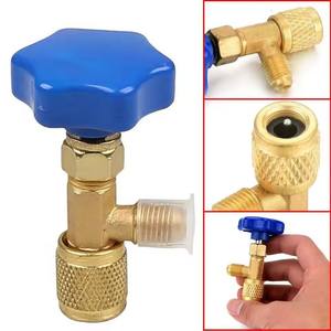 Válvula de seguridad de latón para gas R410 y R22, adaptador para herramientas de refrigeración y <span class=keywords><strong>aire</strong></span> <span class=keywords><strong>acondicionado</strong></span>, uso comercial, mantenimiento y líquido refrigerante - Product Image 3