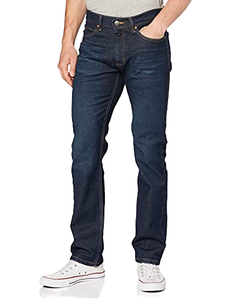 Jeans Personalizados con Efecto Desgastado, Parches Bordados de Denim, Diseño Floral y de Leopardo, Estilo Vintage de los 80, Cintura Doble, Color Azul Deslavado, Parches con Remaches para Hombre - Product Image 1