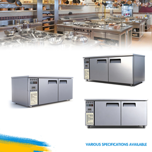 X-MING Custom Stainless Steel <strong>Table</strong> Kitchen Freezer Restaurant <strong>Work</strong> Station Kitchen Refrigerator Freezer Workbench - Product Image 6