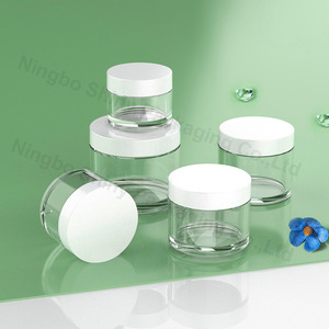 50g 80g 100g 120g 200g 250g rõ ràng Vòng vật nuôi nặng Jar trong suốt nặng tường lớn nhựa Jar bao bì mỹ phẩm - Product Image 6