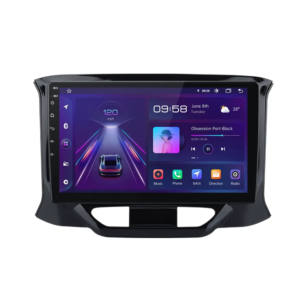 Junsun V1pro AI Voice 2 din Android Auto Radio for Lada Xray2015-2019カーラジオマルチメディアGPSトラックCarplay2din