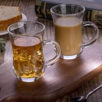 Tasse à thé en verre personnalisable de style royal, avec poignée, luxe, style arabe du Moyen-Orient, cadeau turc, étiquette pour café, thé, verres à boire