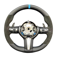 Volant en cuir compatible avec BMW F 3 4 5 7 8 Series M3 M4 M5 M6 F01 F06 F10 F11 F15 F20 F22 F30 F32 F33 X3 X4 X5 X6 X7